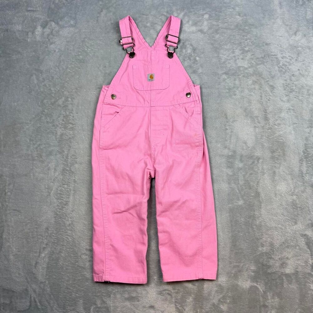 Carhartt Women's Pink Dungarees-overalls